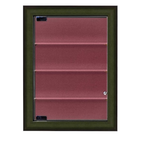 Outdoor Enclosed Combo Board,42x32,White Frame/Black Porc & Apricot